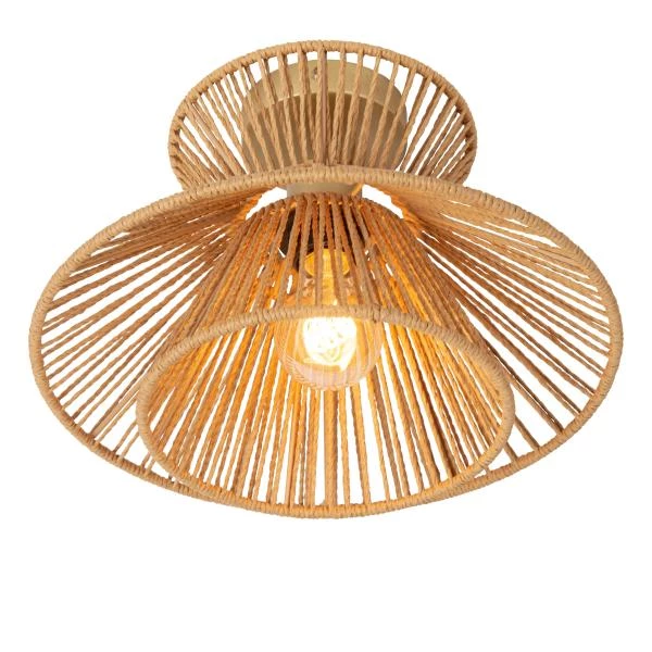 Lucide TASMAN - Flush ceiling light - Ø 32 cm - 1xE27 - Natural - detail 1